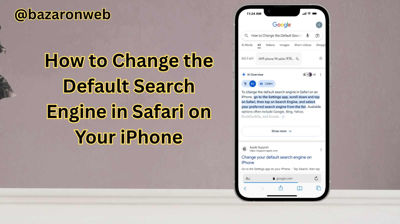 How to Change the Default Search Engine in Safari on Your iPhone