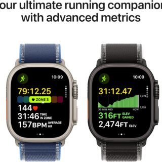 Apple Watch Ultra 3 [GPS + Cellular 49mm] Running & Multisport Smartwatch w/Rugged Titanium Case w/Black Titanium Milanese Loop - M. Satellite Communications, Advanced Health & Fitness Tracking