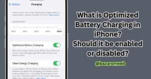 What is Optimized Battery Charging in iPhone Should it be enabled or disabled