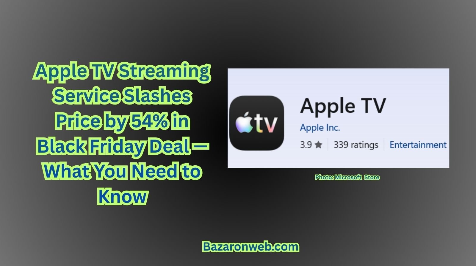 Apple TV Streaming Service Slashes Price by 54% in Black Friday Deal — What You Need to Know