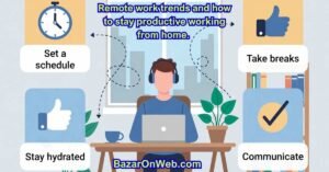 Remote work trends and how to stay productive working from home.