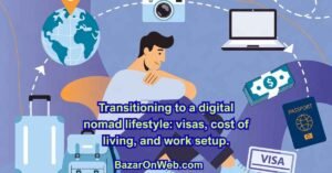 Transitioning to a digital nomad lifestyle: visas, cost of living, and work setup.