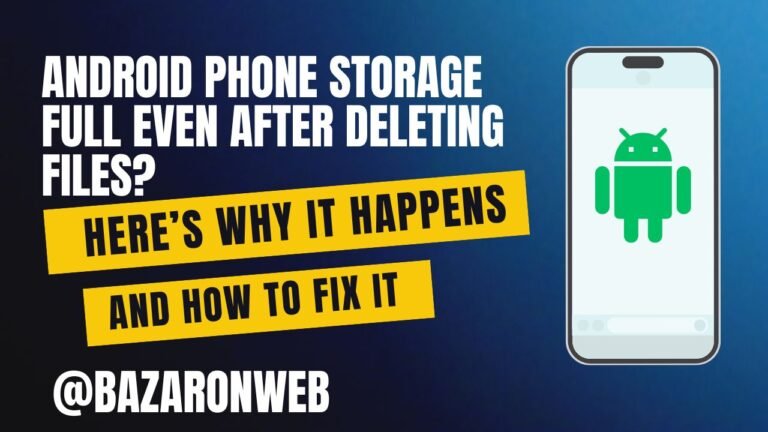 Android Phone Storage Full Even After Deleting Files? Here’s Why It ...