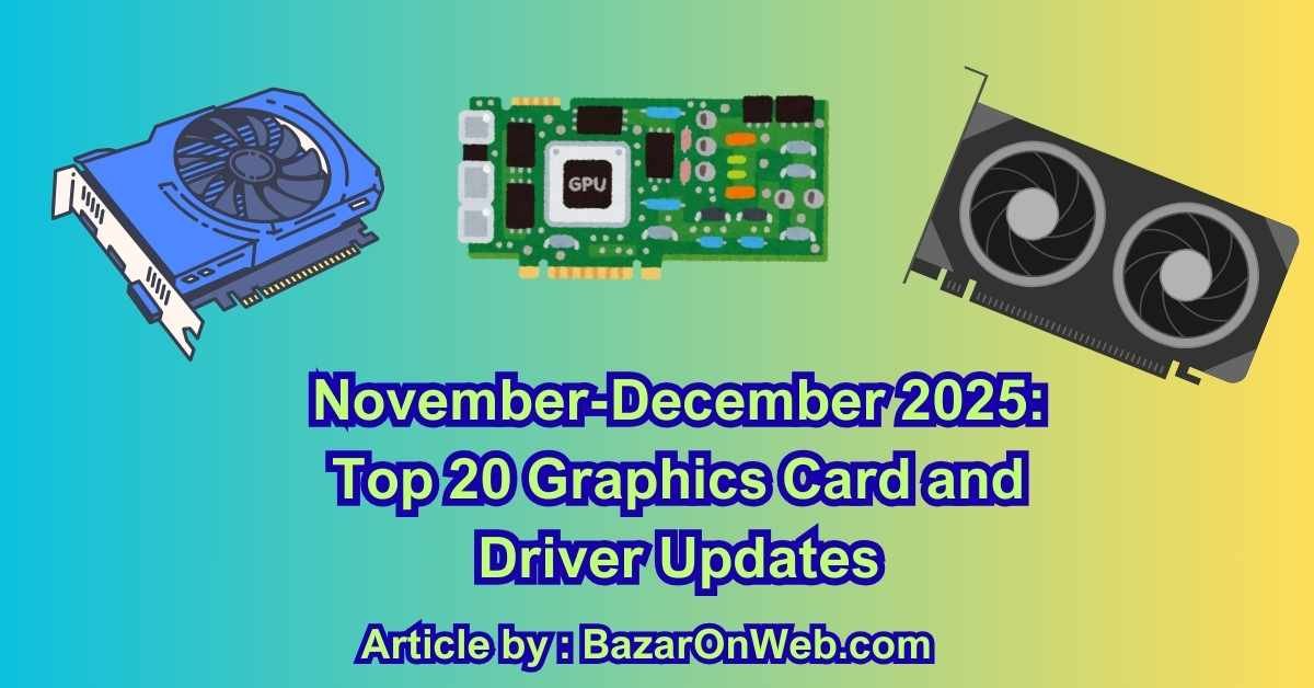 November-December 2025 Top 20 Graphics Card and Driver Updates