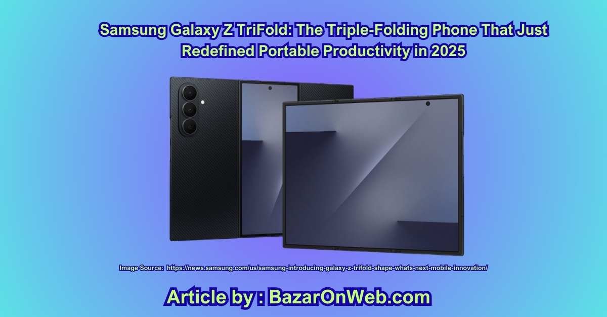 Samsung Galaxy Z TriFold The Triple-Folding Phone That Just Redefined Portable Productivity in 2025