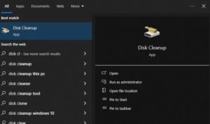 disk-cleanup-search