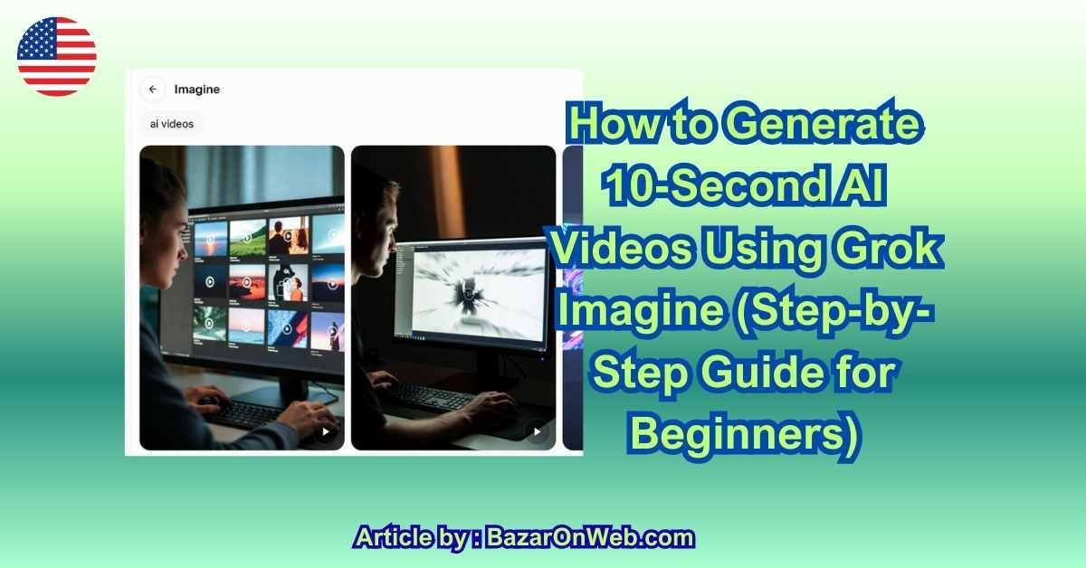 How to Generate 10-Second AI Videos Using Grok Imagine (Step-by-Step Guide for Beginners)