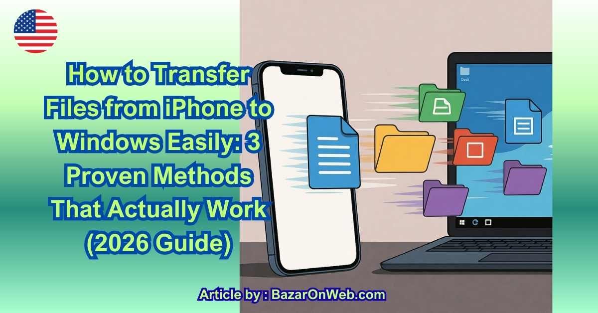 How to Transfer Files from iPhone to Windows Easily 3 Proven Methods That Actually Work (2026 Guide)
