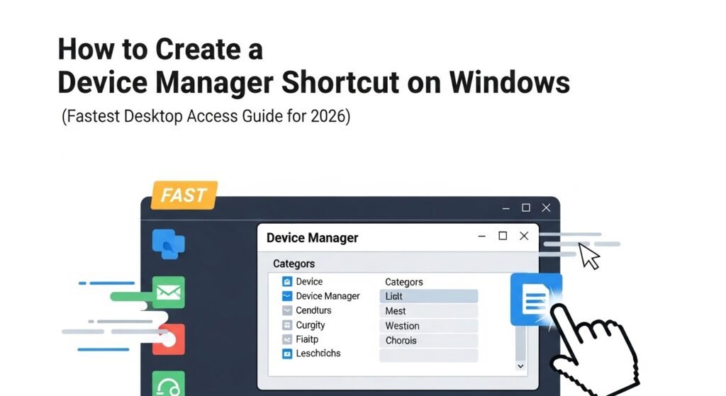 How to Create a Device Manager Shortcut on Windows (Fastest Desktop ...