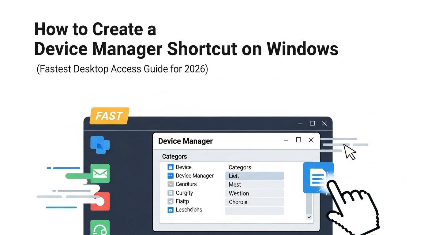 How to Create a Device Manager Shortcut on Windows (Fastest Desktop Access Guide for 2026)