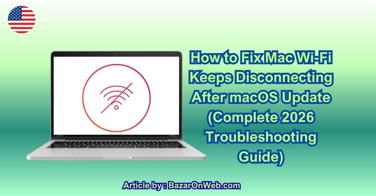 How to Fix Mac Wi-Fi Keeps Disconnecting After macOS Update (Complete 2026 Troubleshooting Guide)