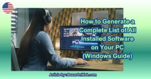 How to Generate a Complete List of All Installed Software on Your PC (Windows Guide)