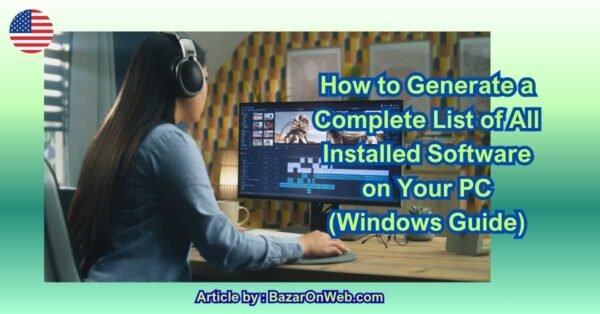 How to Generate a Complete List of All Installed Software on Your PC ...