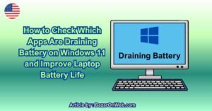 How to Check Which Apps Are Draining Battery on Windows 11 and Improve Laptop Battery Life