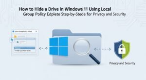 How to Hide a Drive in Windows 11 Using Local Group Policy Editor Complete Step-by-Step Guide for Privacy and Security