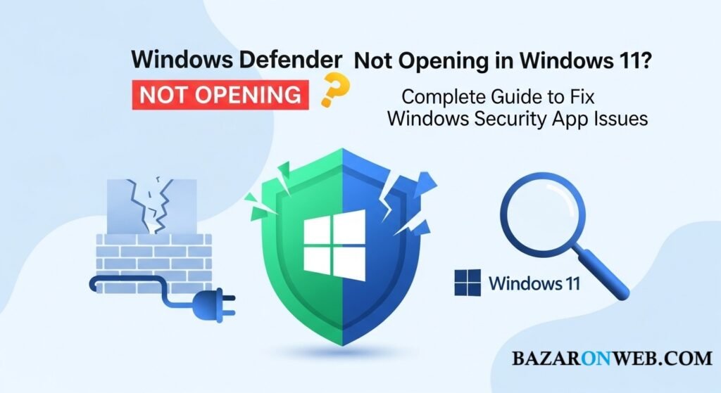 Computer App Issues Windows Defender Not Opening in Windows 11 Complete Guide to Fix ...