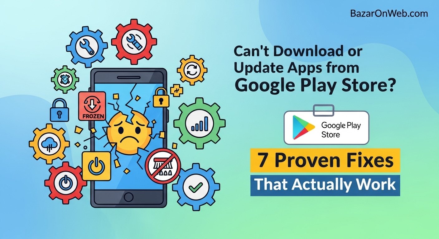 Can’t Download or Update Apps from Google Play Store 7 Proven Fixes That Actually Work