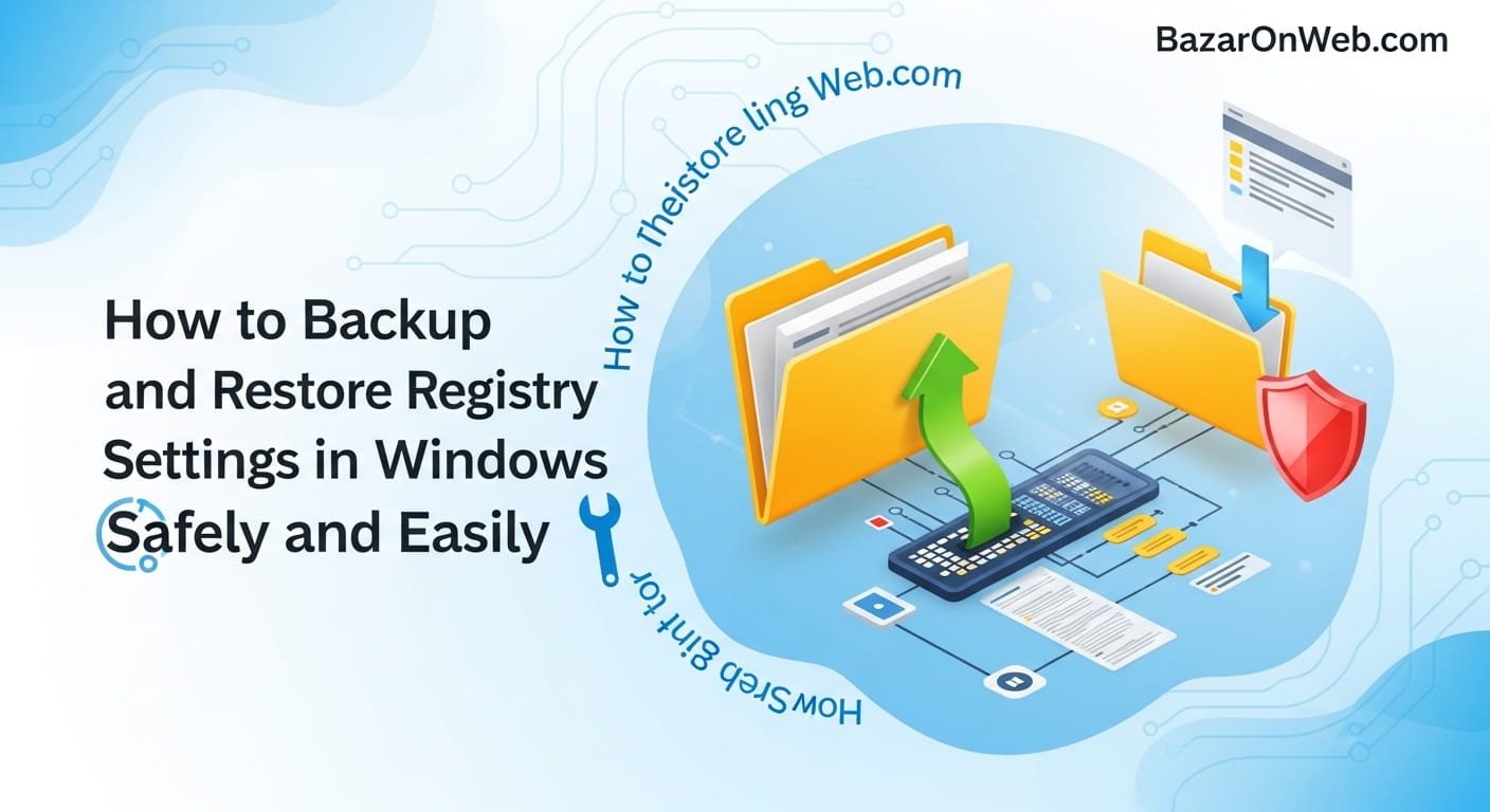 How to Backup and Restore Registry Settings in Windows Safely and Easily