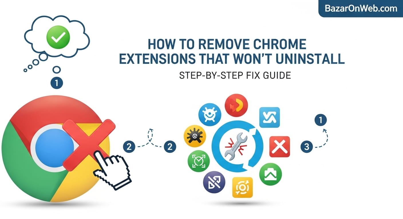 How to Remove Chrome Extensions That Won’t Uninstall (Step-by-Step Fix Guide)