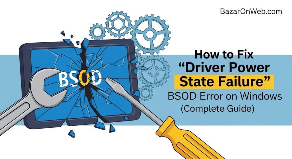 How to Fix ‘Driver Power State Failure’ BSOD Error on Windows (Complete ...