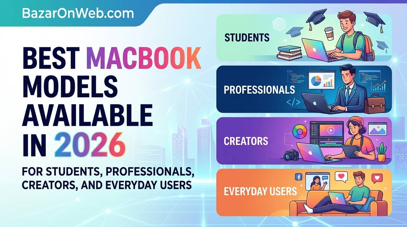 Best MacBook Models Available in 2026 for Students, Professionals, Creators, and Everyday Users