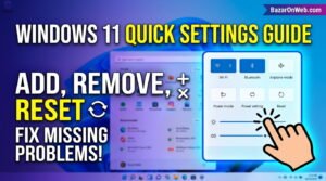How to Add, Remove or Reset Quick Settings in Windows 11 Complete Guide to Fix Missing Quick Settings Problems
