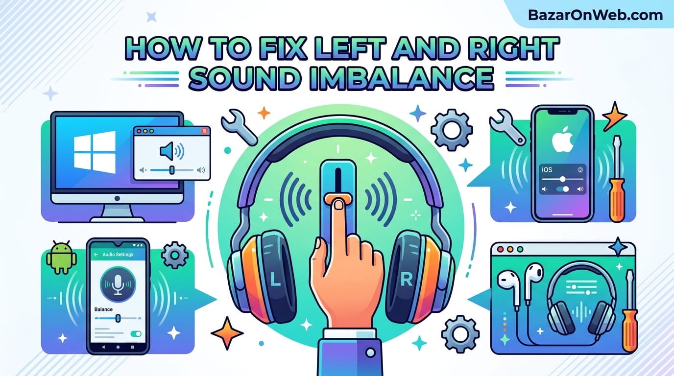 How to Fix Left and Right Sound Imbalance on Windows, Android, iPhone, and Headphones