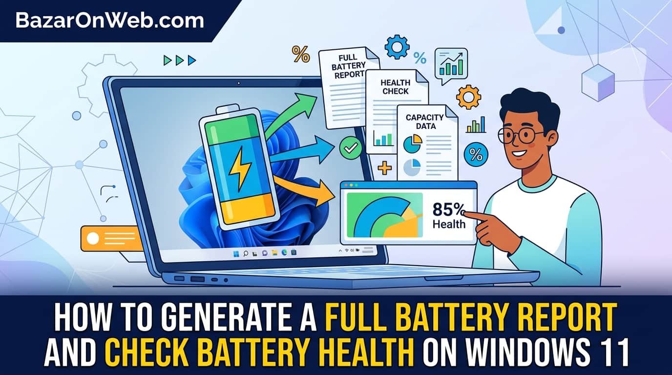 How to Generate a Full Battery Report and Check Battery Health on Windows 11