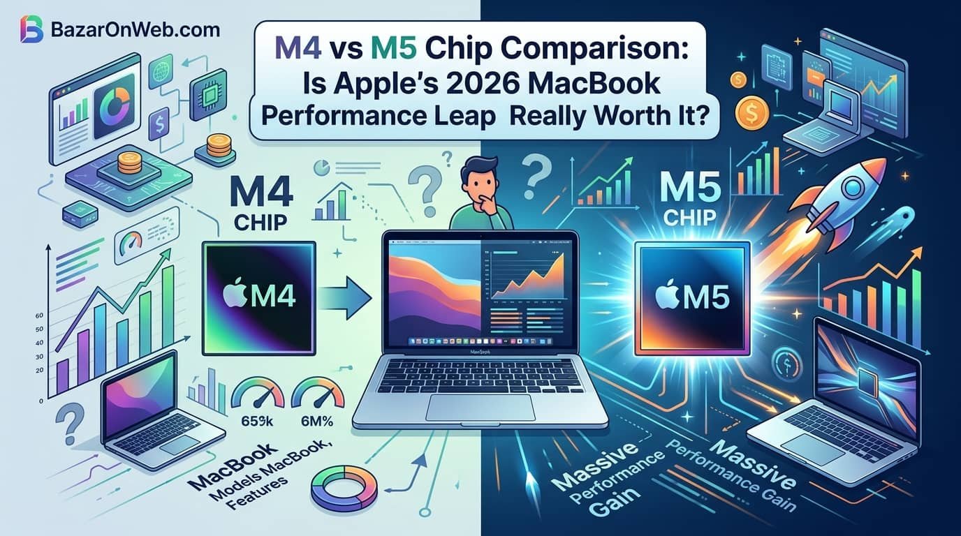 M4 vs M5 Chip Comparison Is Apple’s 2026 MacBook Performance Leap Really Worth It