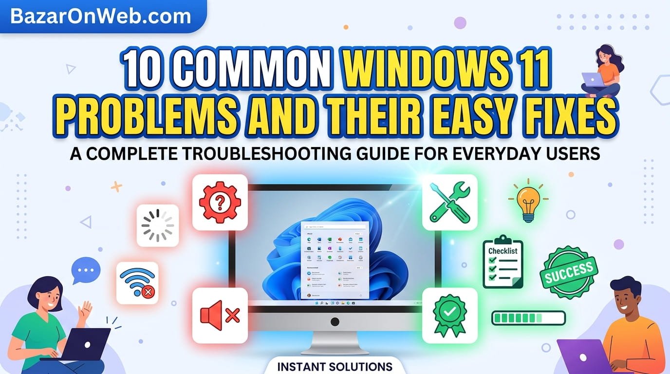 10 Common Windows 11 Problems and Their Easy Fixes A Complete Troubleshooting Guide for Everyday Users