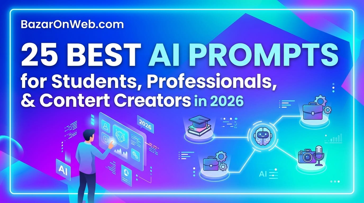 25 Best AI Prompts for Students, Professionals, and Content Creators in 2026
