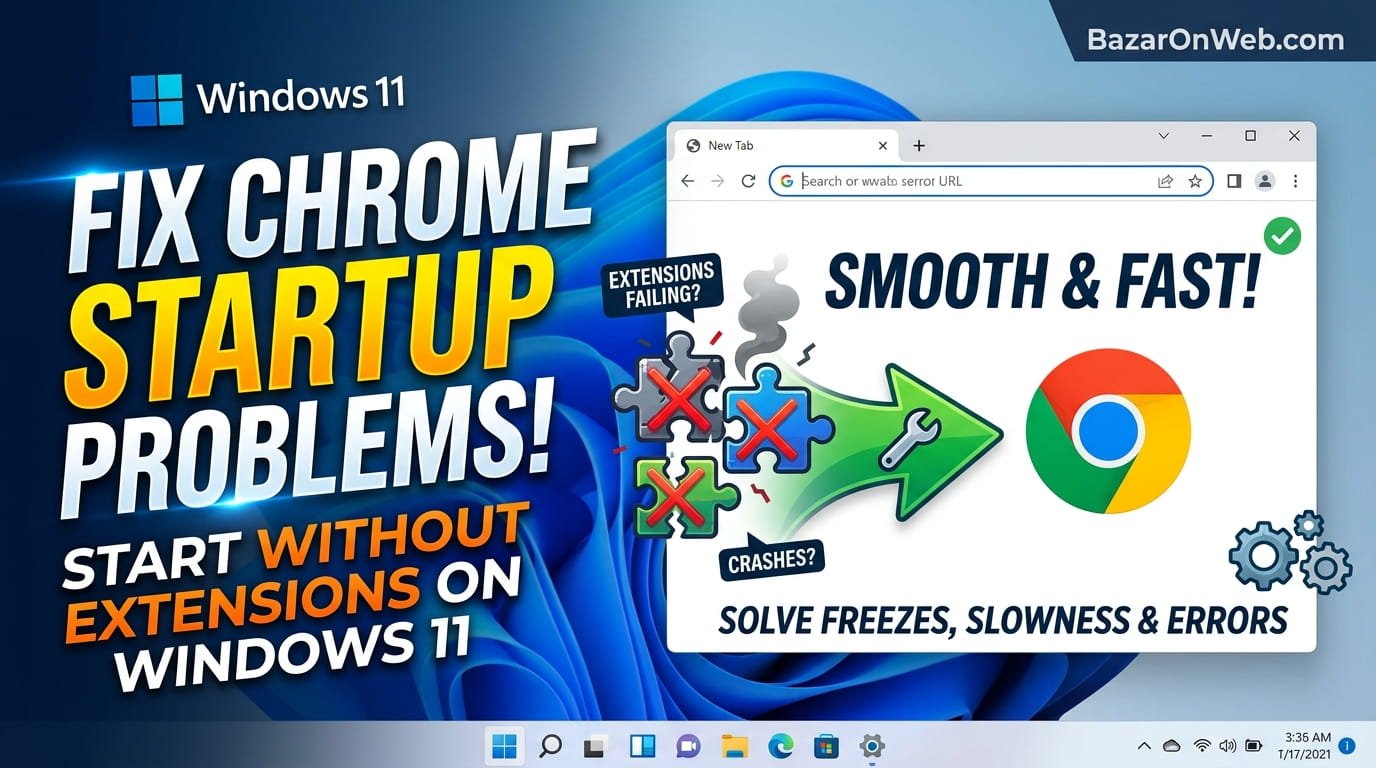How to Start Chrome Without Extensions on Windows 11 and Fix Browser Startup Problems