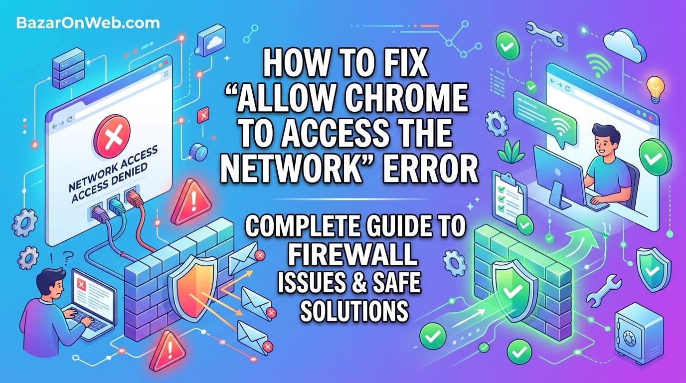 Allow Chrome to Access the Network Error