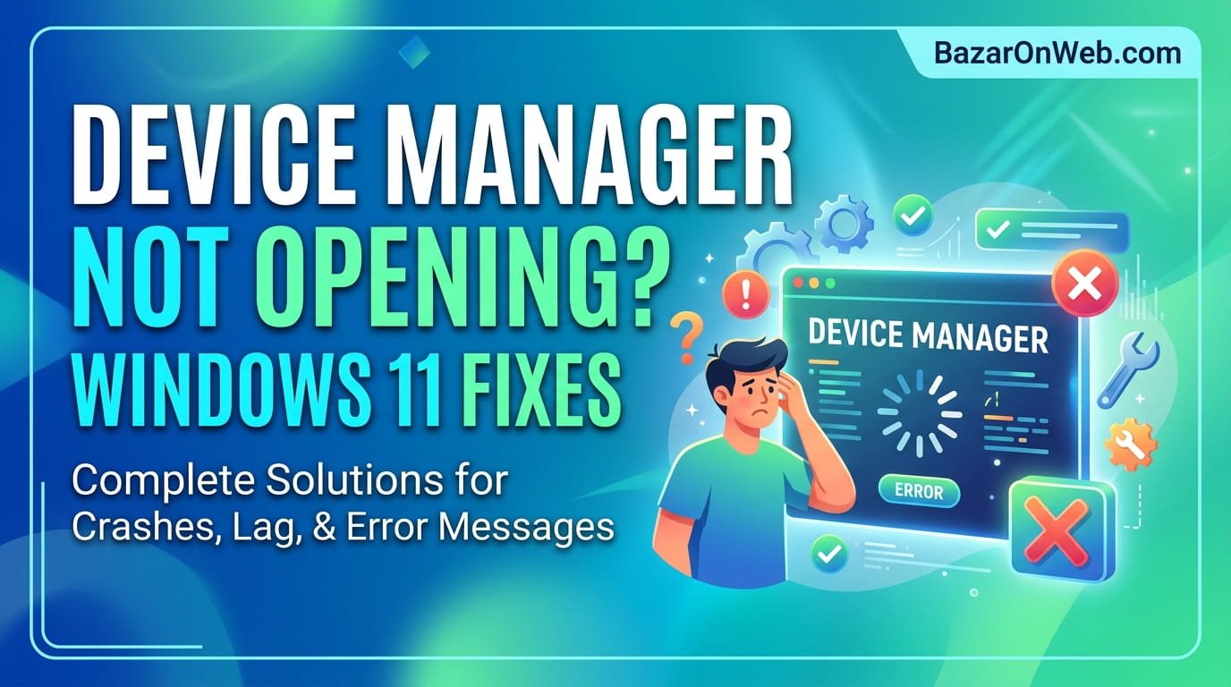 Device Manager Not Opening in Windows 11