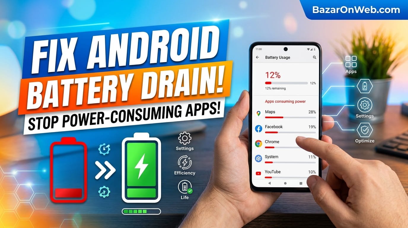 How to Fix Battery Drain on Android Complete Guide to Identifying Power-Consuming Apps and Extending Battery Life