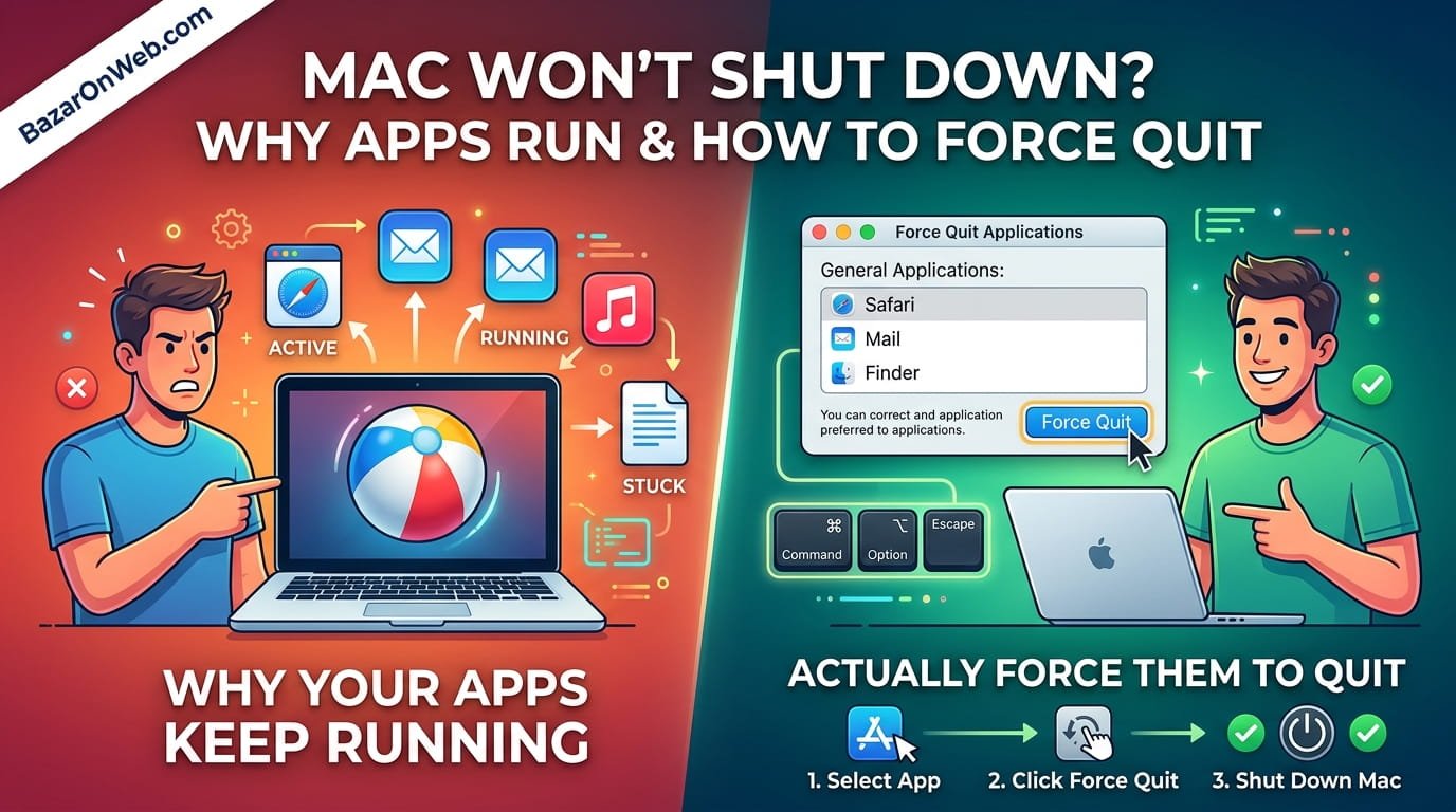 MacBook Wont Shut Down Why Your Apps Keep Running and How to Actually Force Them to Quit