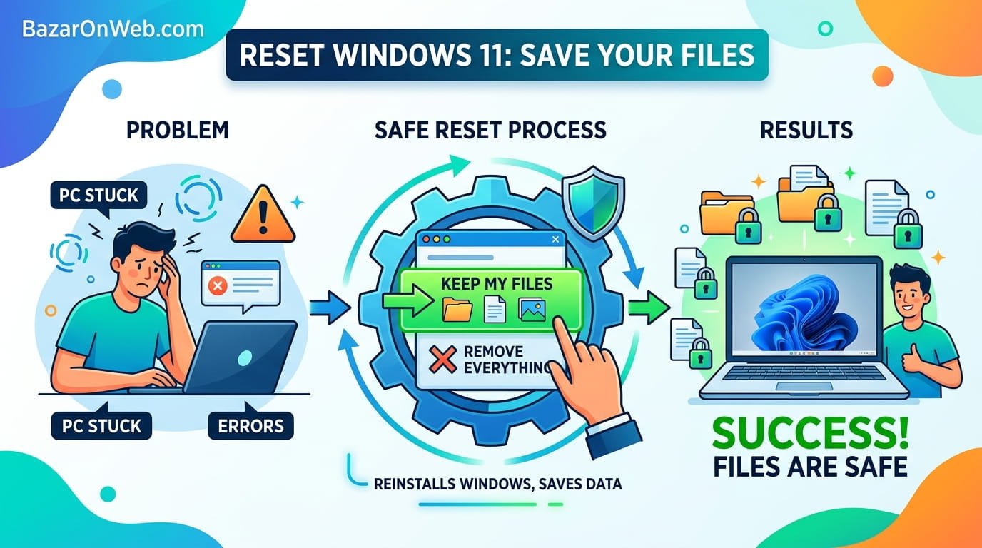 Reset Windows 11 Without Losing Your Files When Nothing Else Works and How to Actually Do It Safely