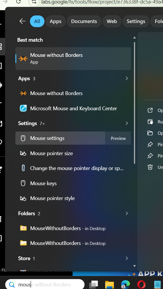 Search-mouse-settings