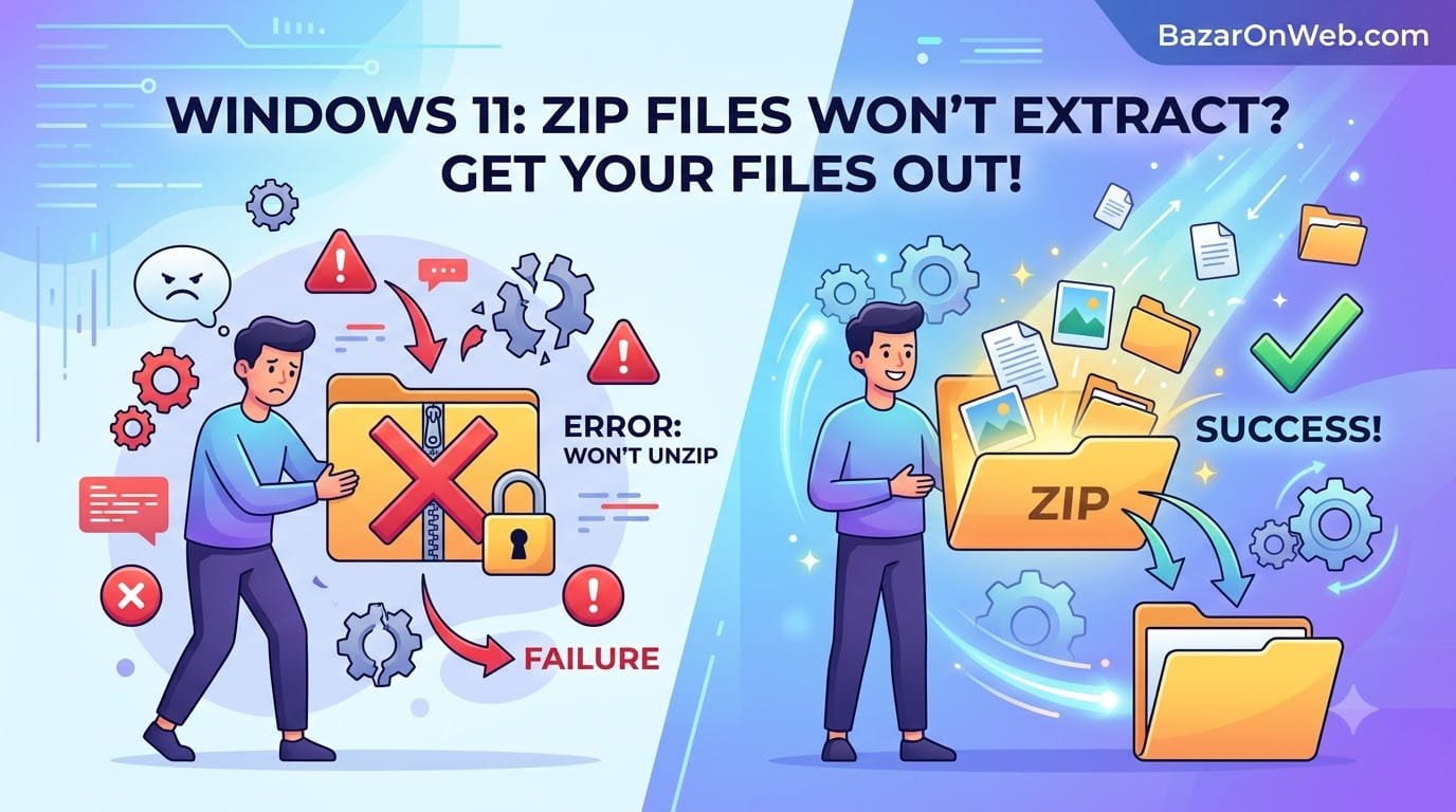 Unzipping Files in Windows 11 Why Your ZIP Files Won't Extract and How to Actually Get Your Files Out