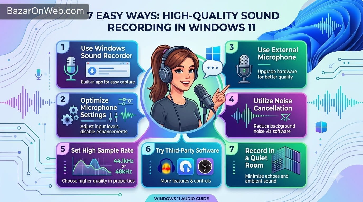 How to Record High-Quality Sound in Windows 11 7 Easy Ways