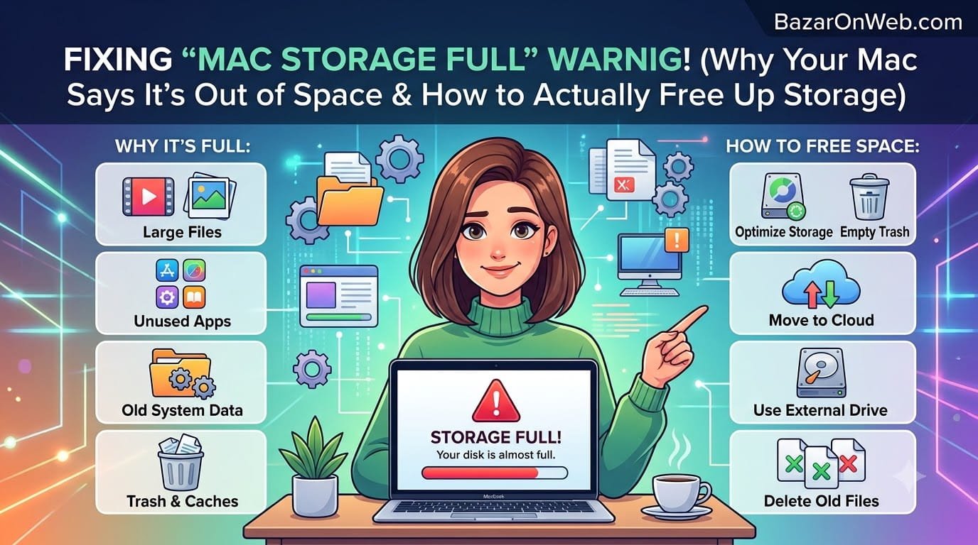 Mac Storage Full Warning Why Your Mac Says It is Out of Space and How to Actually Free Up Storage