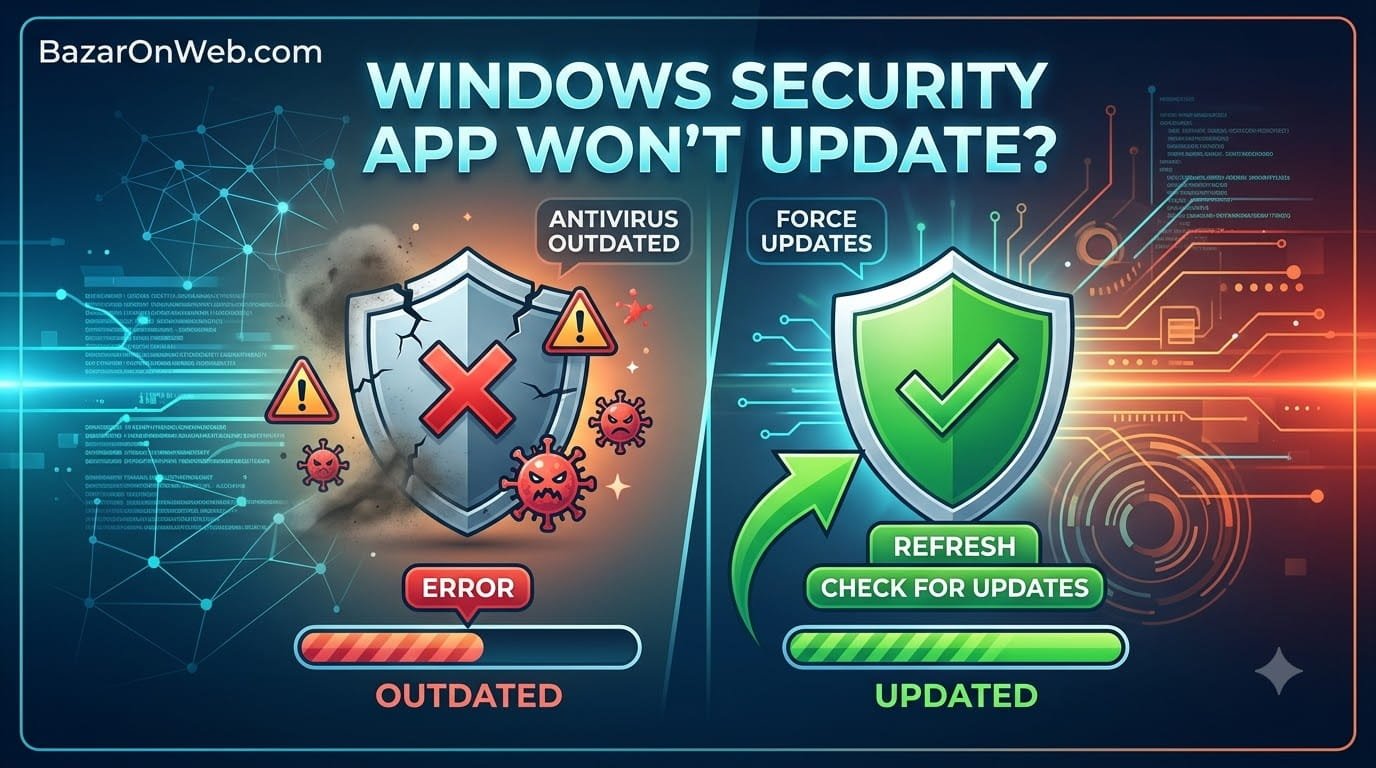 Windows Security App Won't Update Why Your Antivirus Might Be Outdated and How to Force Updates