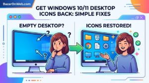 Desktop Icons Disappeared- Solved