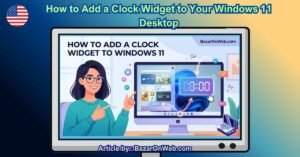How to Add a Clock Widget to Your Windows 11 Desktop