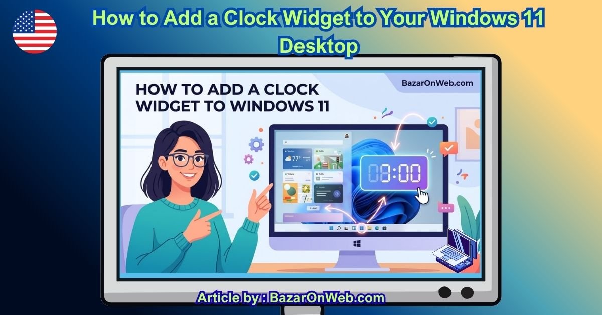 How to Add a Clock Widget to Your Windows 11 Desktop