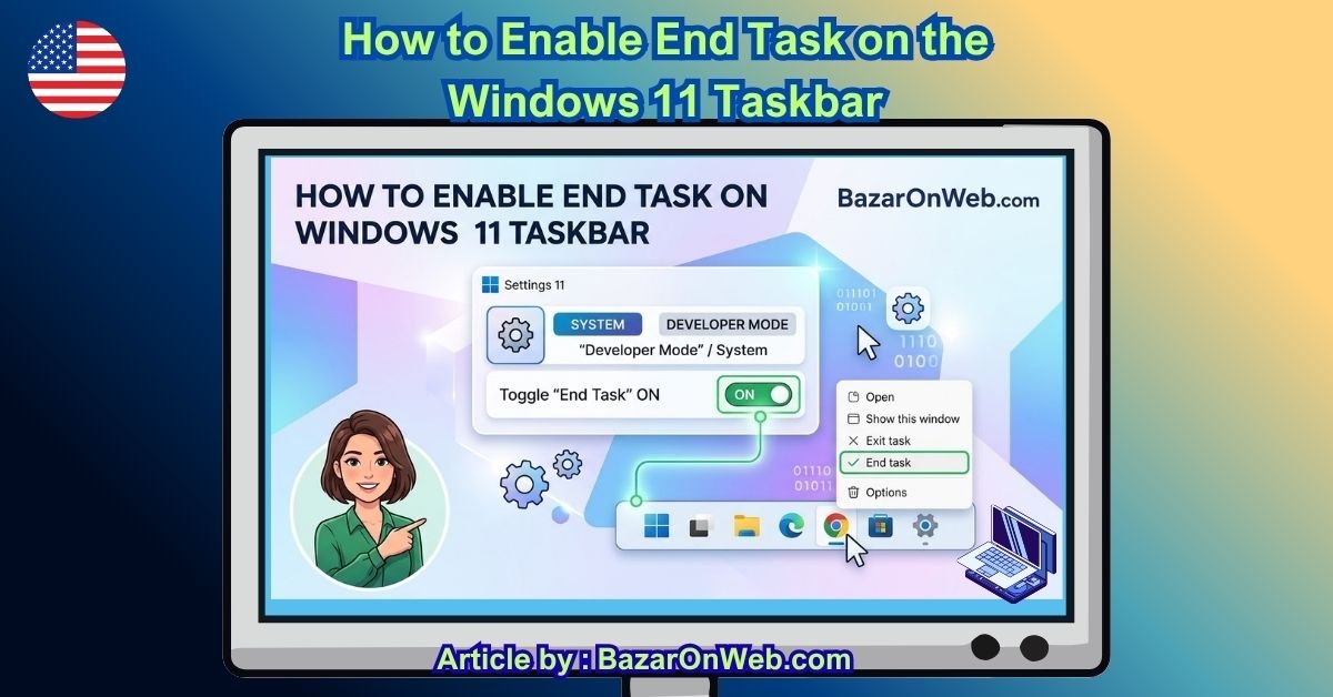 How to Enable End Task on the Windows 11 Taskbar
